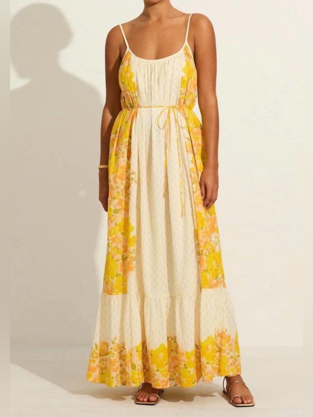 AUGUSTE THE LABEL azariah maxi dress in white *missing tie*